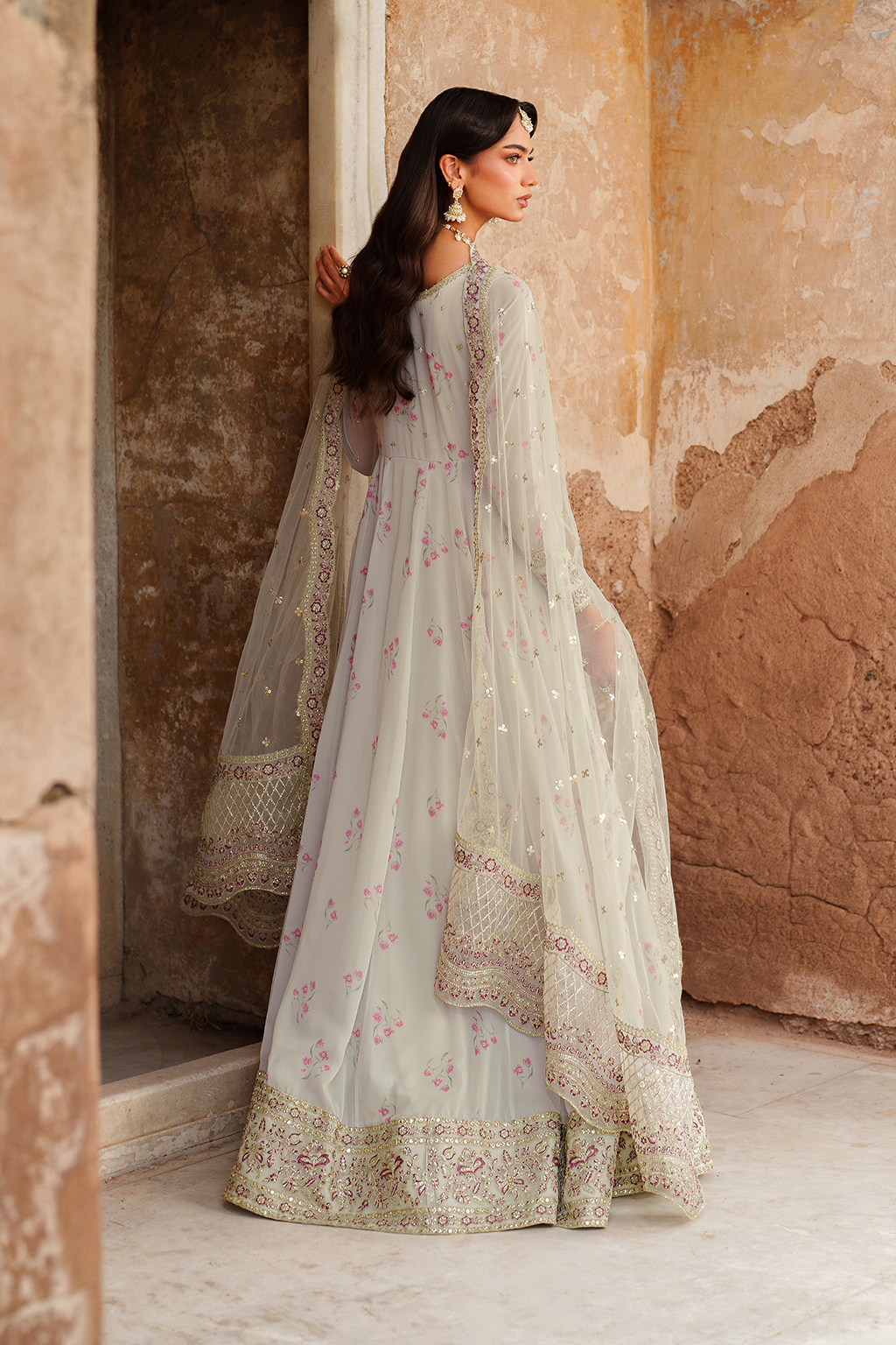 UE-551  Printed Chiffon - Iznik