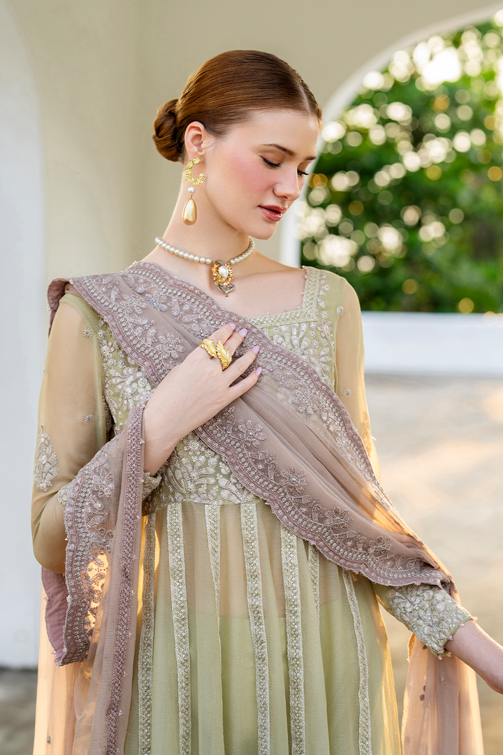 CC-68 Embroidered Chiffon - Iznik