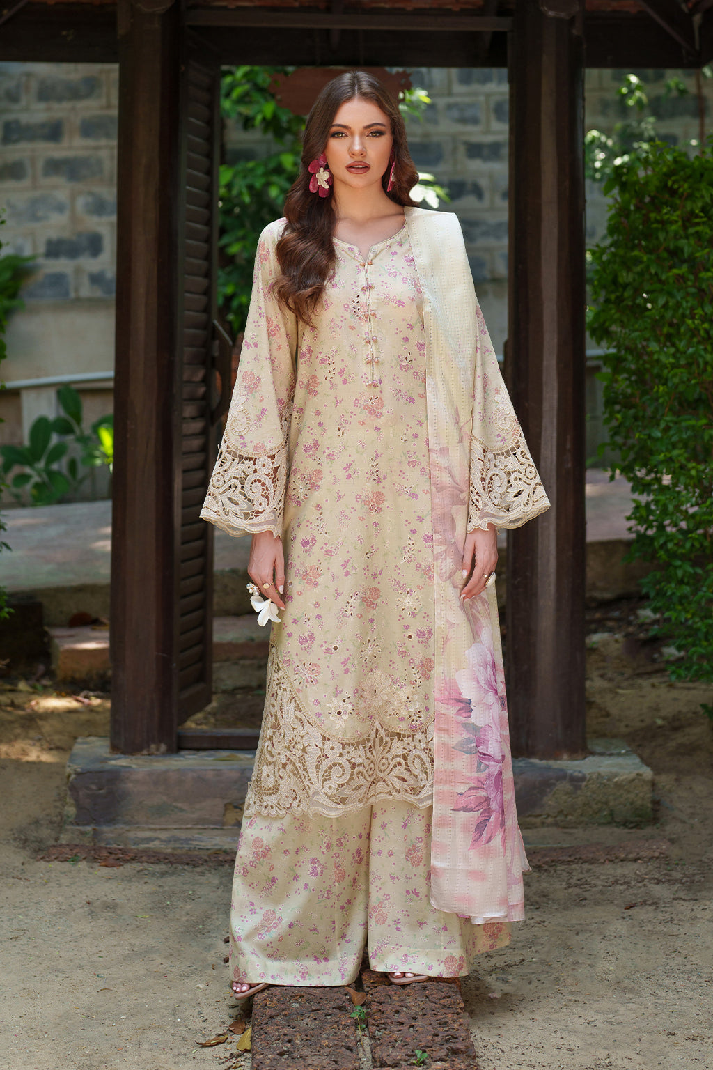 Dust Peach Embroidered Lawn dress | Iznik | Lawn collection 2026 Dust Peach Embroidered Lawn dress | Iznik | Lawn collection 2026