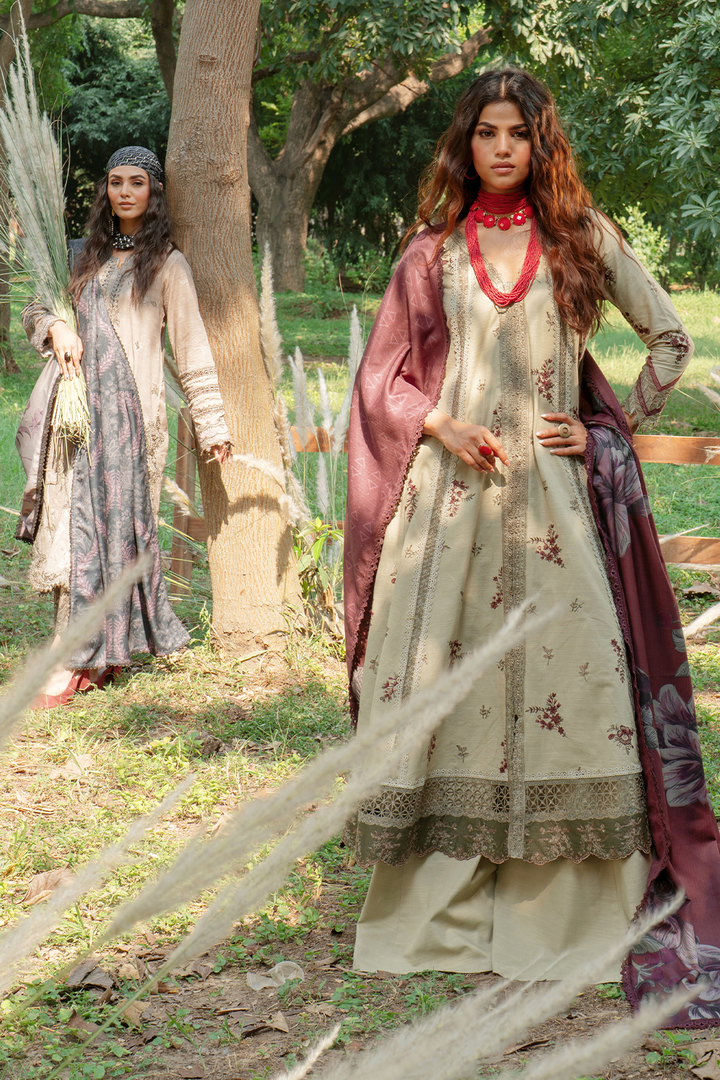 IPK-06 Embroidered Slub Khaddar