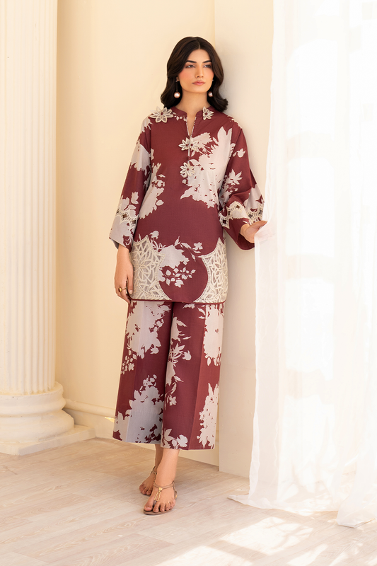 IP-301 Printed Lawn - Iznik