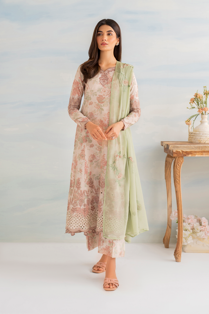 IGL-05 Embroidered Lawn - Iznik