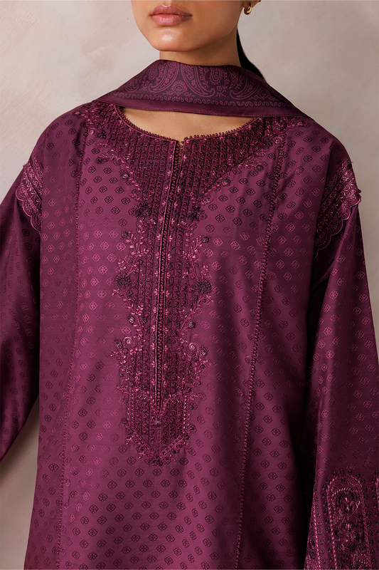 UE-747 Embroidered  Viscose Jacquard