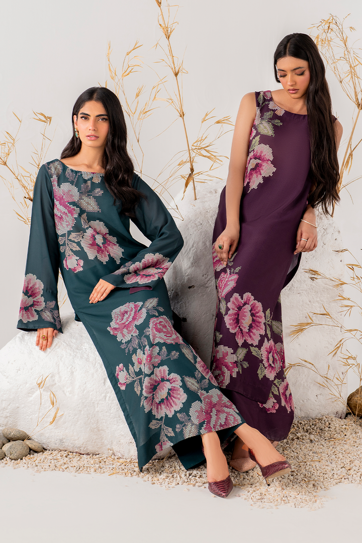 IP-239 Printed Georgette - Iznik