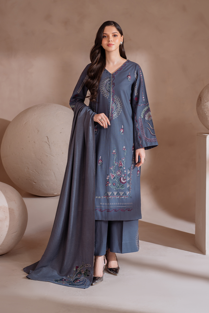 UE-360 Embroidered Khaddar