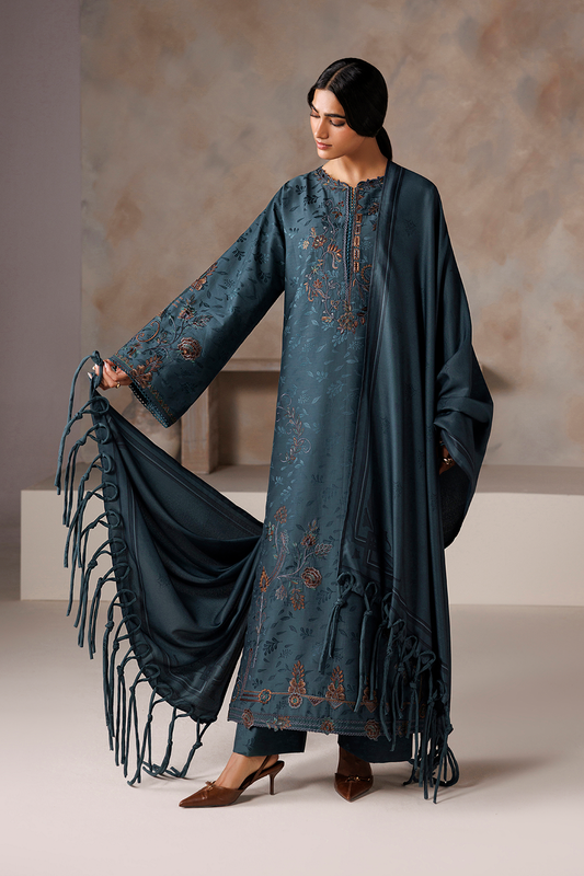 UE-745 Embroidered  Viscose Jacquard
