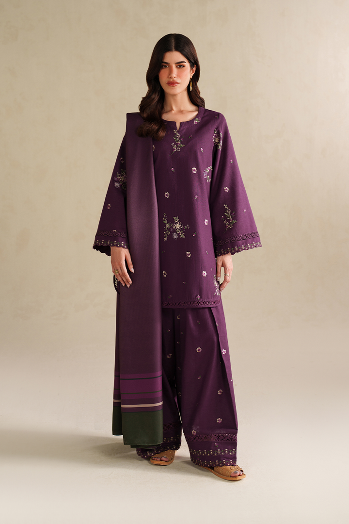 UE-576 Embroidered Khaddar