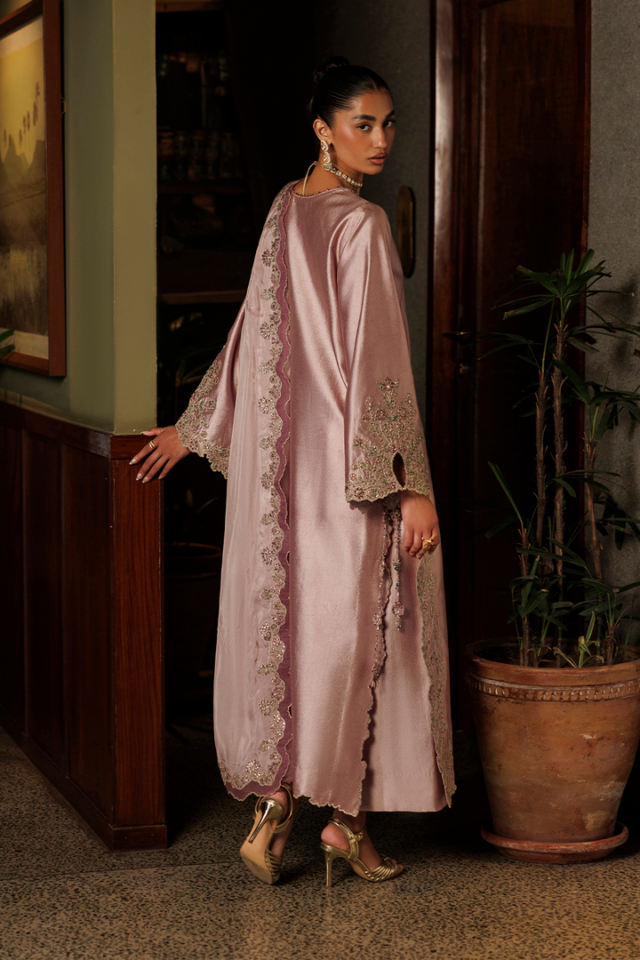 UE-719 Embroidered Jacquard Sheesha Silk