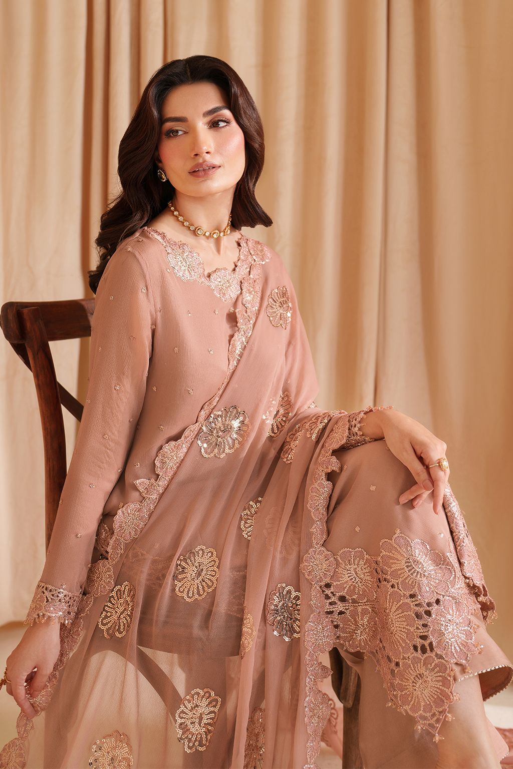 CC-74 Embroidered Chiffon