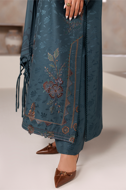 UE-745 Embroidered  Viscose Jacquard