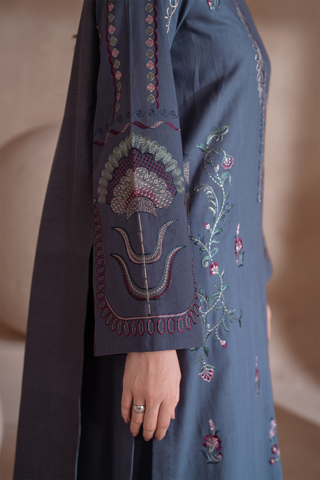 UE-360 Embroidered Khaddar