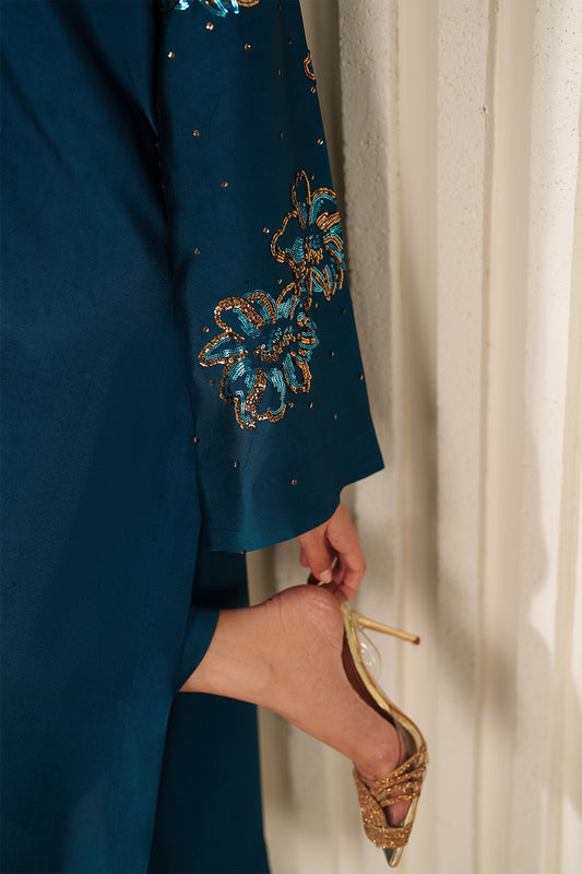 UE-616  Embroidered Ramen Silk