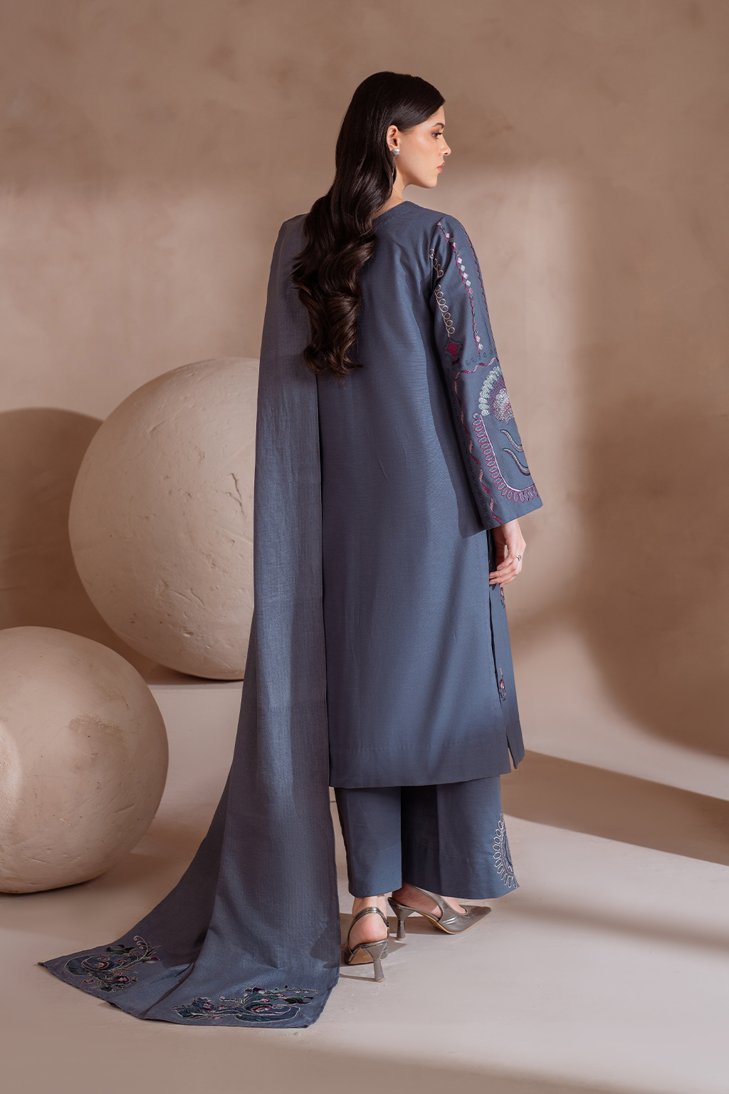 UE-360 Embroidered Khaddar