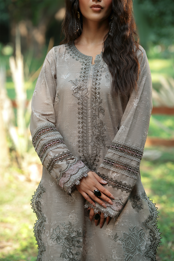 IPK-06 Embroidered Slub Khaddar