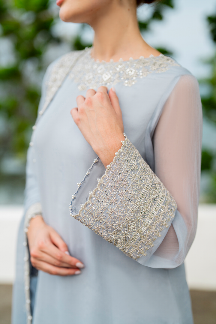 CC-70 Embroidered Chiffon - Iznik