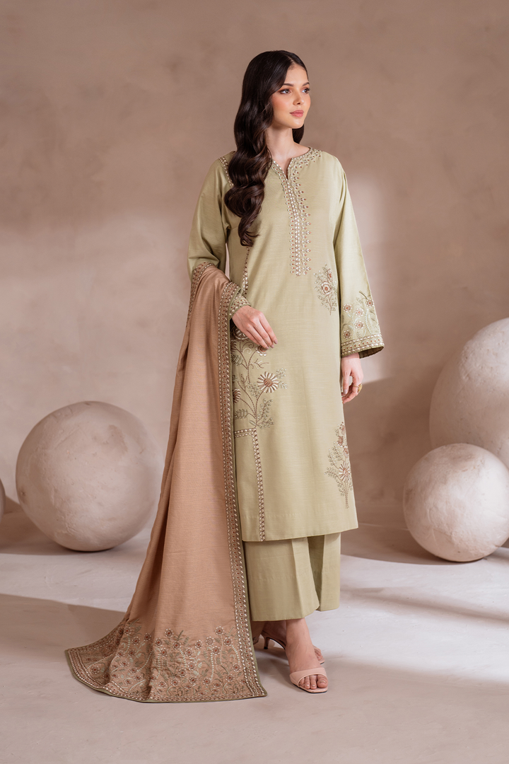 UE-359 Embroidered Khaddar