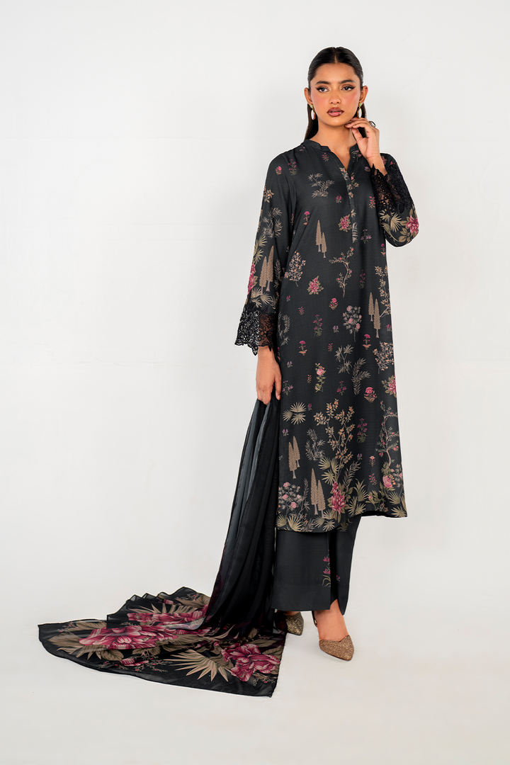 IP-245 Printed Georgette - Iznik