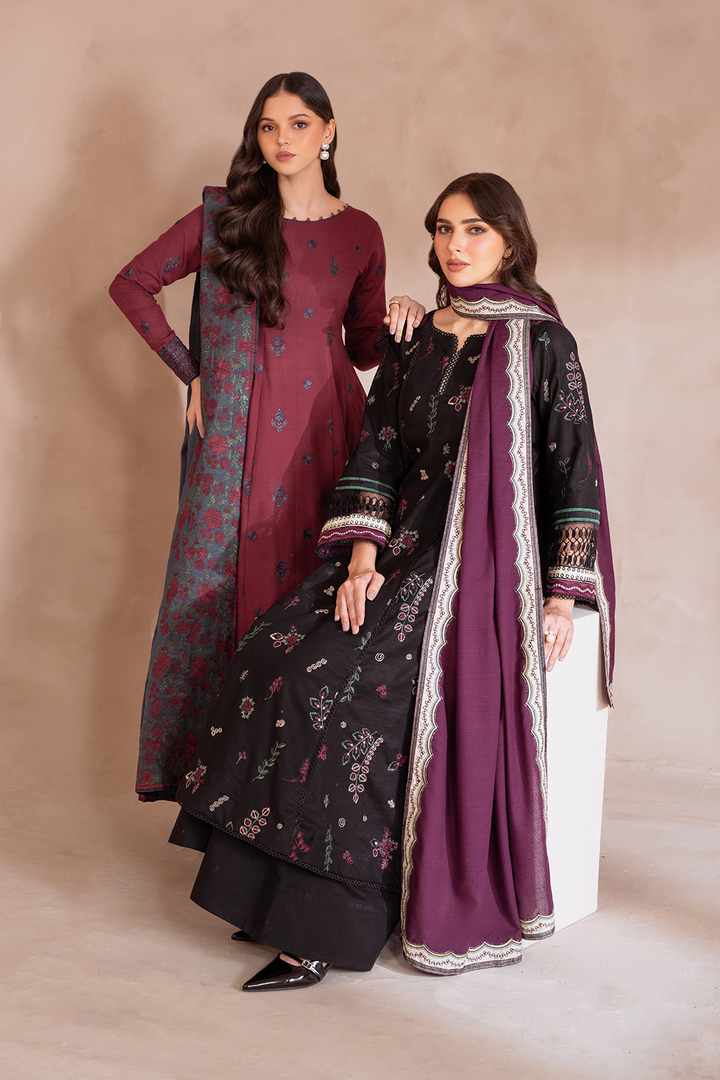 UE-372 Embroidered Khaddar