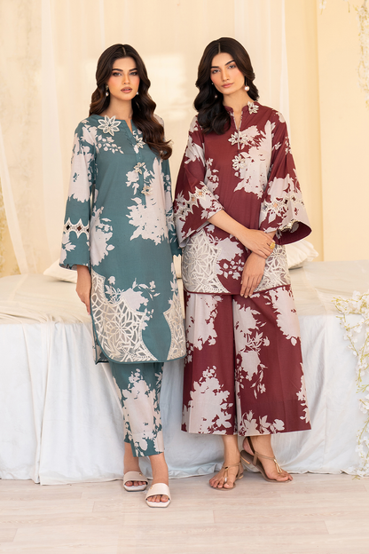 IP-301 Printed Lawn - Iznik
