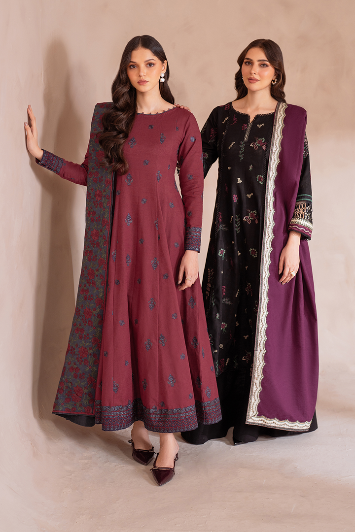 UE-372 Embroidered Khaddar