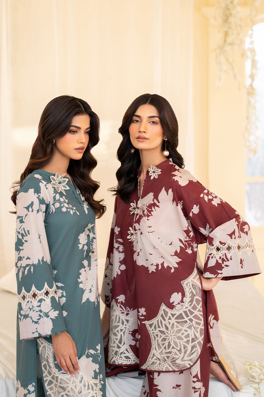 IP-301 Printed Lawn - Iznik
