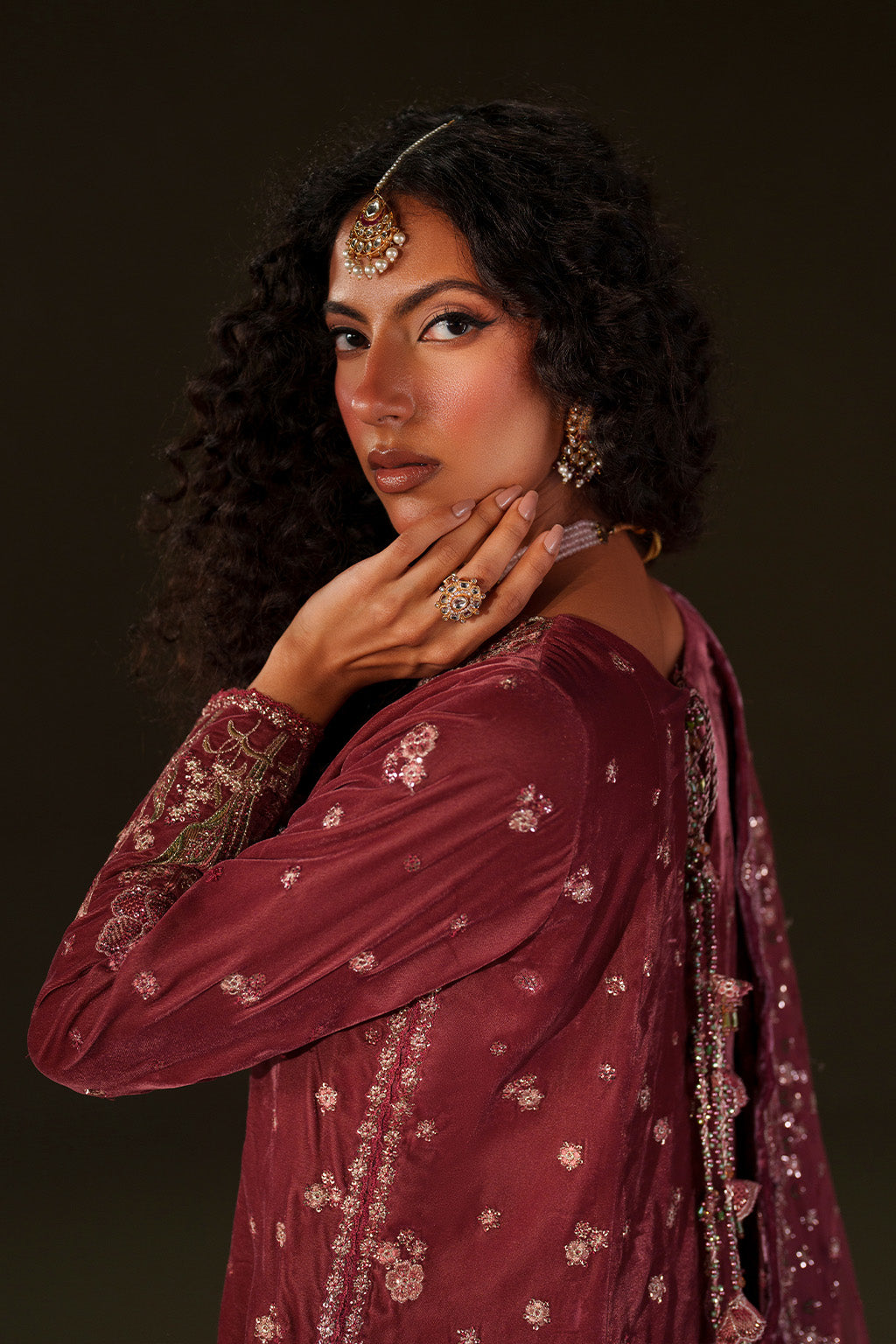 IV-75  Embroidered Velvet