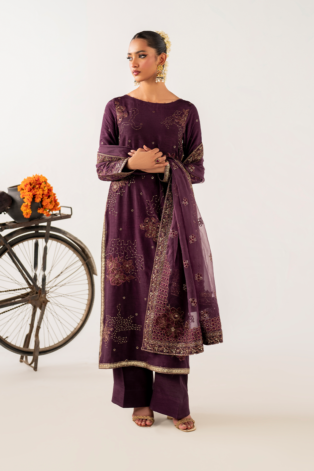 IRS-22 Embroidered Rawsilk