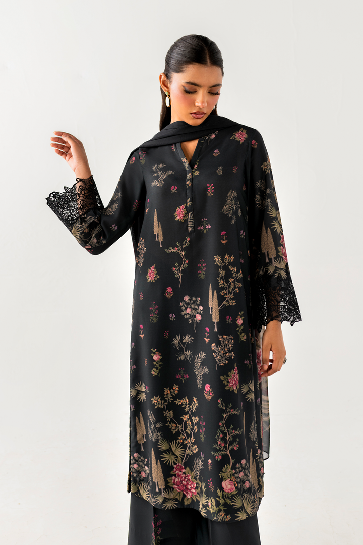 IP-245 Printed Georgette - Iznik