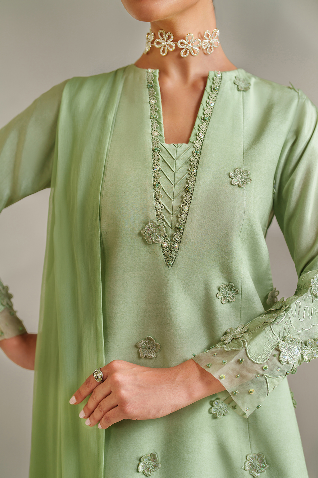 IP-339 Embroidered Rawsilk