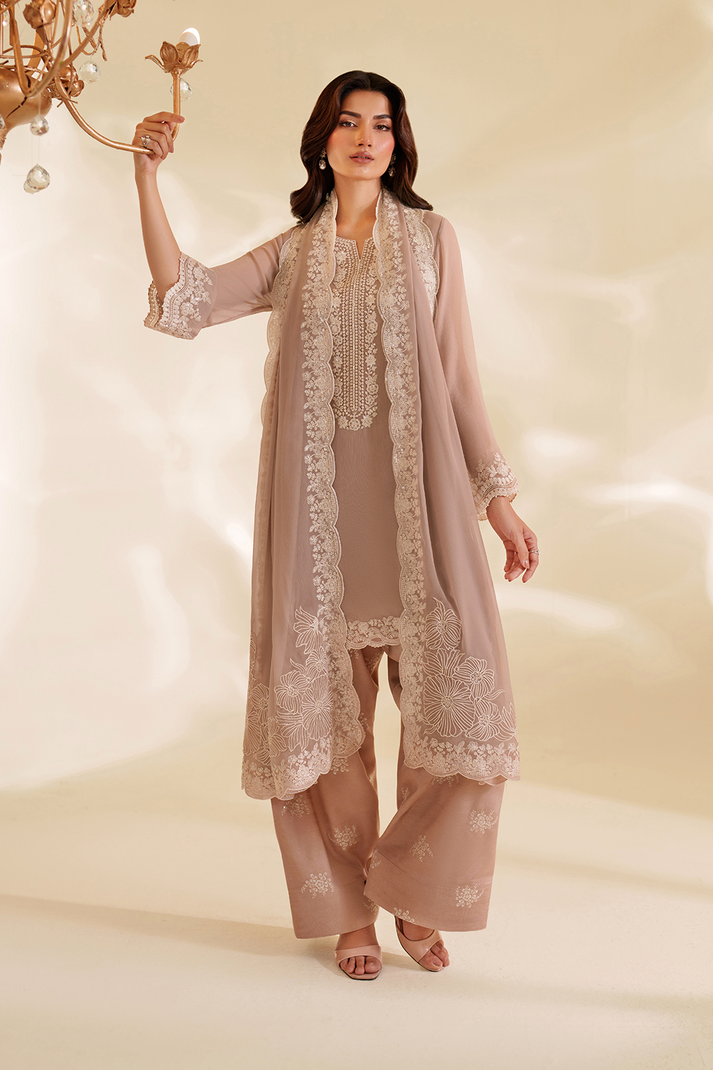 CC-79 Embroidered Chiffon - Iznik