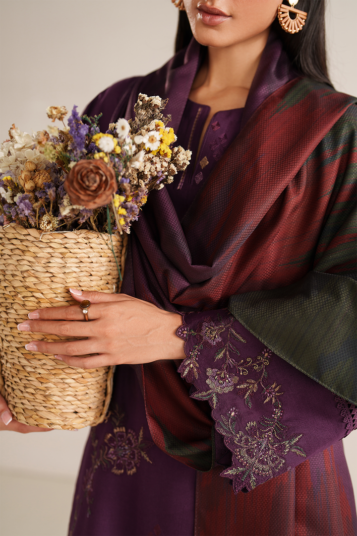 UE-584 Embroidered Khaddar