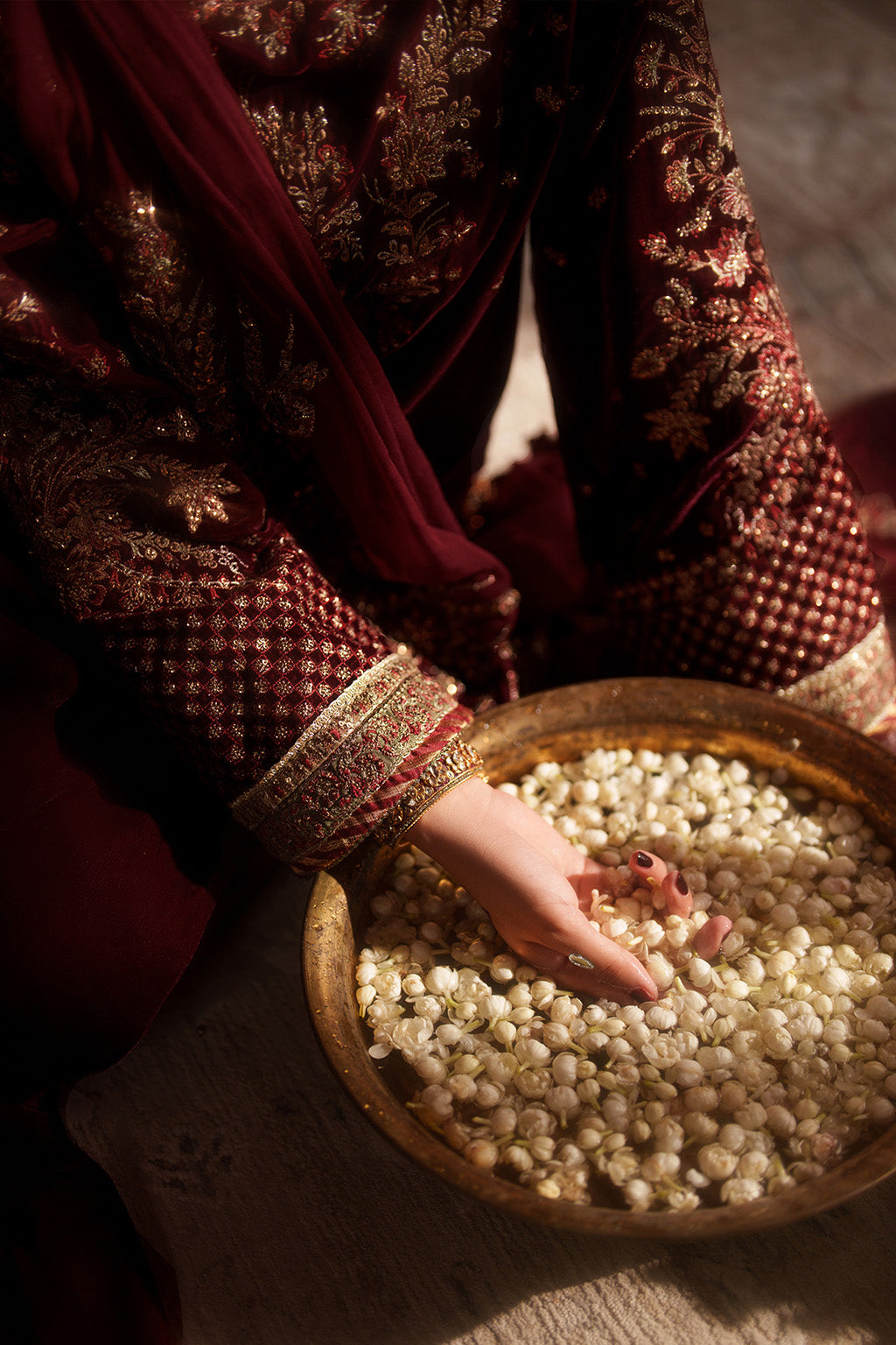 IV-55 Embroidered Velvet