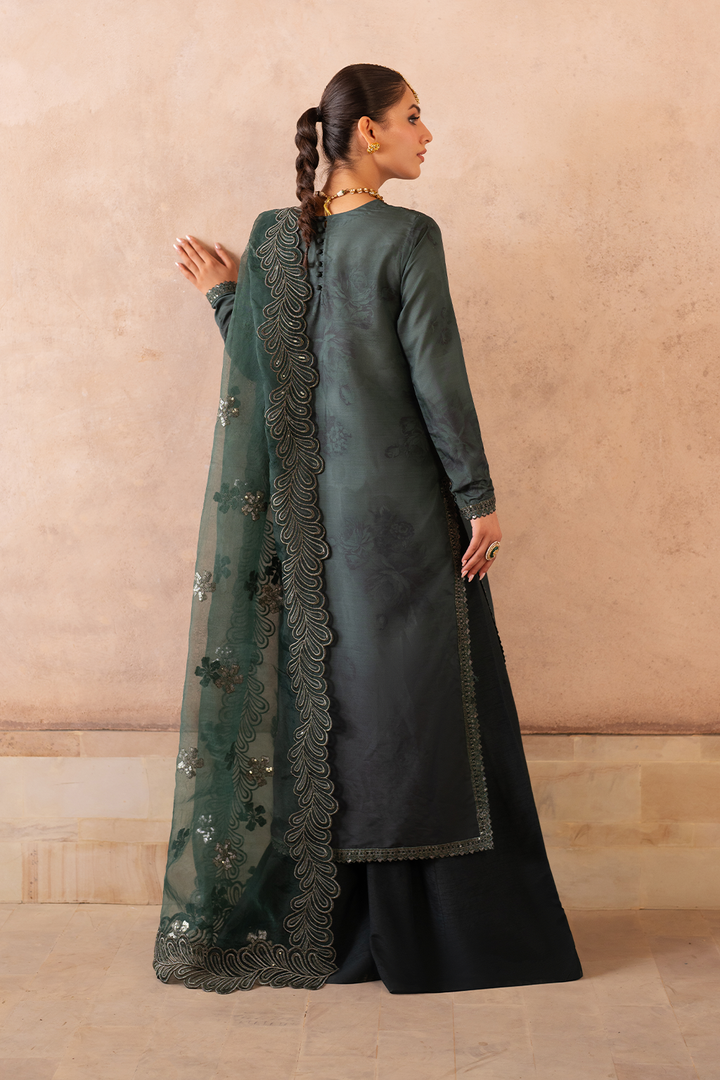 UE-324 Embroidered Raw Silk - Iznik