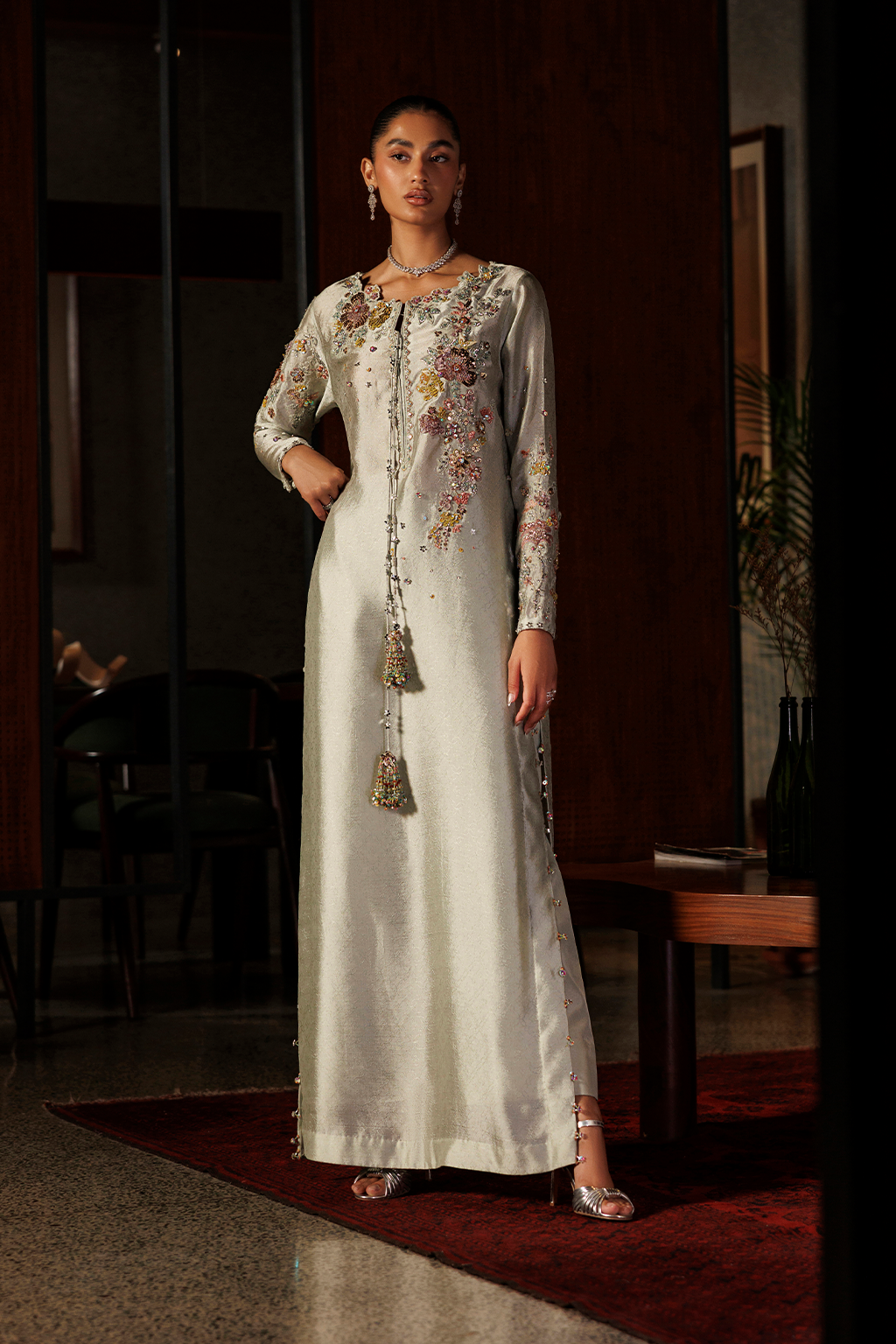 UE-718 Jacquard Sheesha Silk