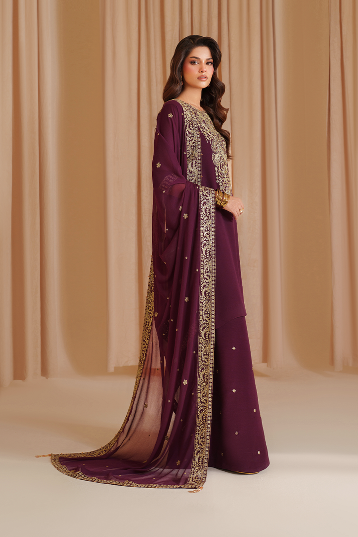 CC-76 Embroidered Chiffon - Iznik