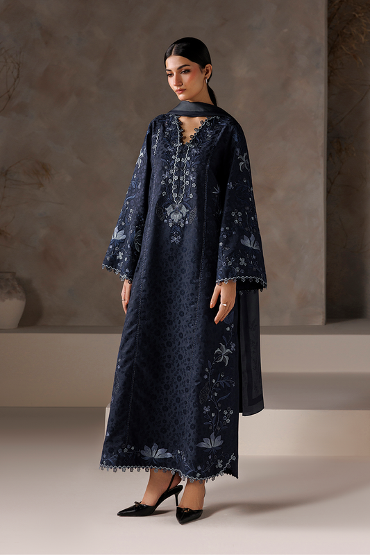 UE-742 Embroidered  Viscose Jacquard