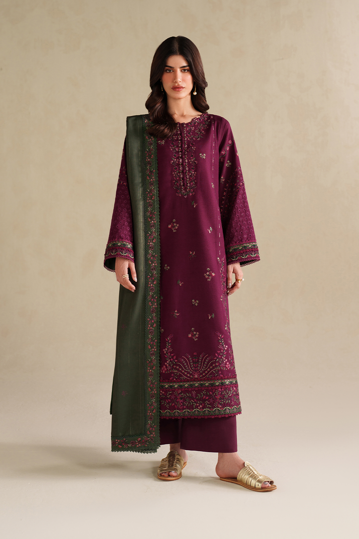 UE-579 Embroidered Khaddar