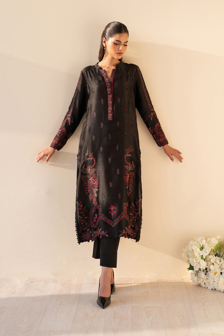 UE-434 Embroidered Pure Jacquard Silk