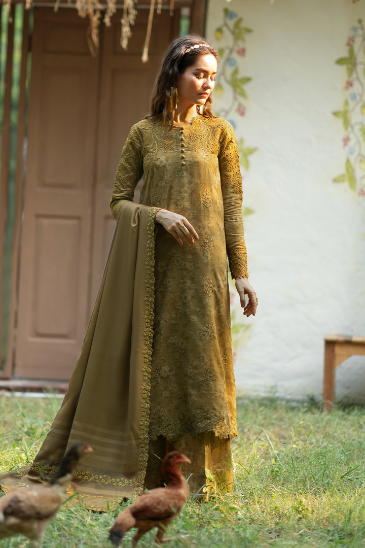 IPK-02 Embroidered Slub Khaddar