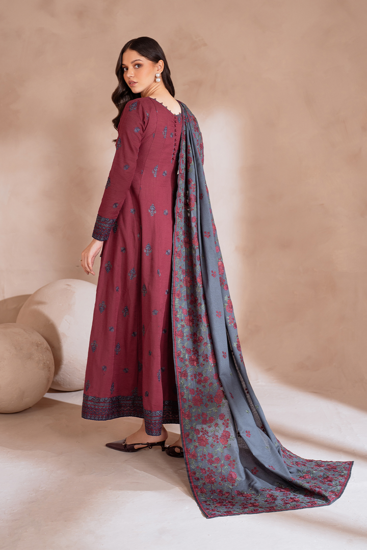 UE-372 Embroidered Khaddar