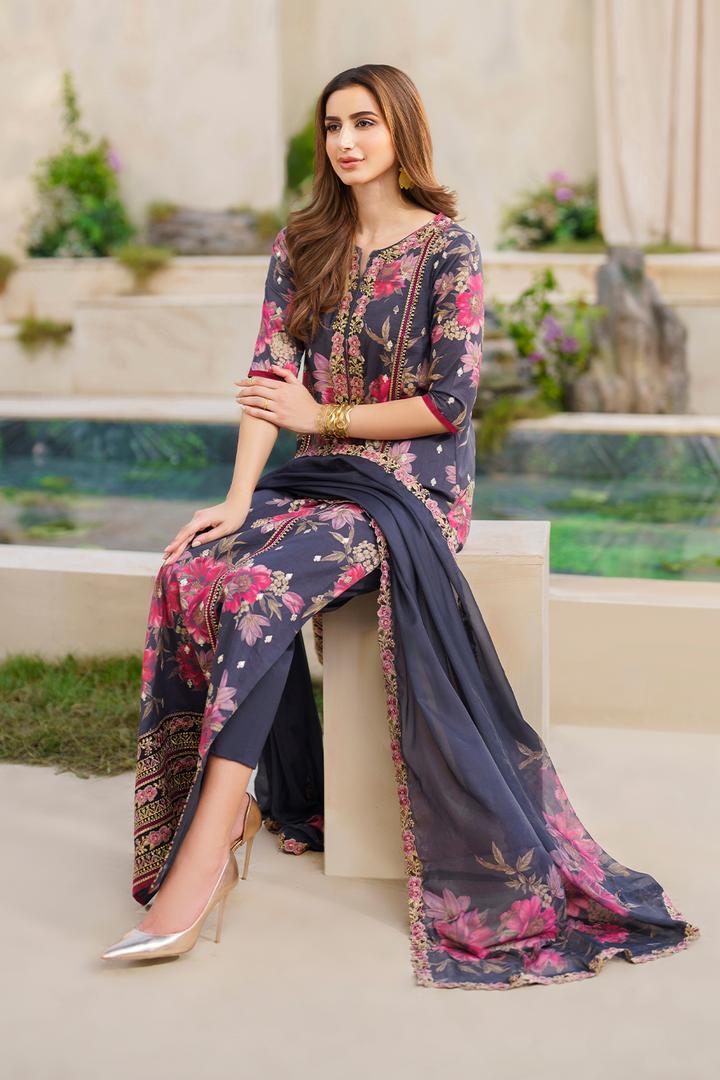 SFL-12 Embroidered Lawn