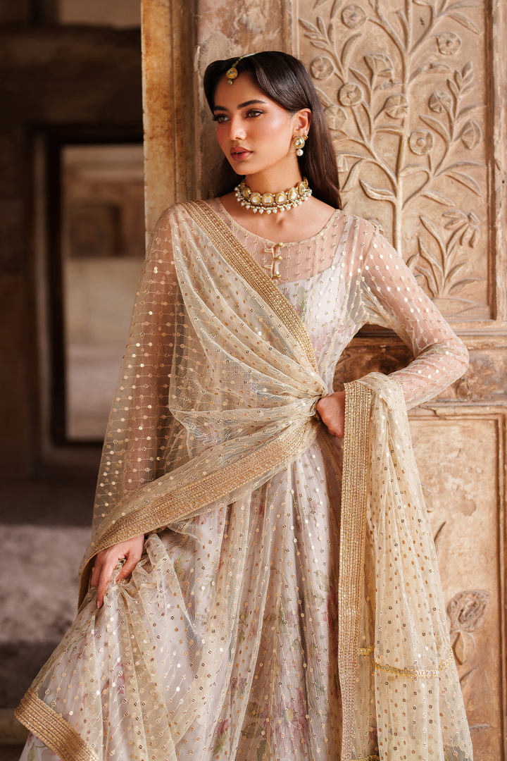 UE-548  Embroidered Net - Iznik