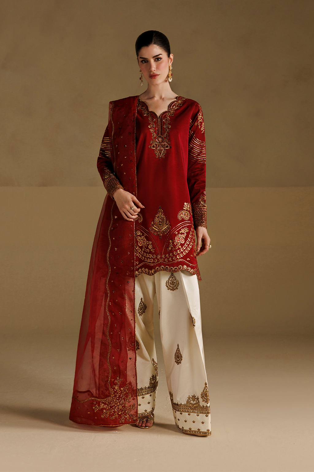 UE-734 Embroidered Ramen Silk
