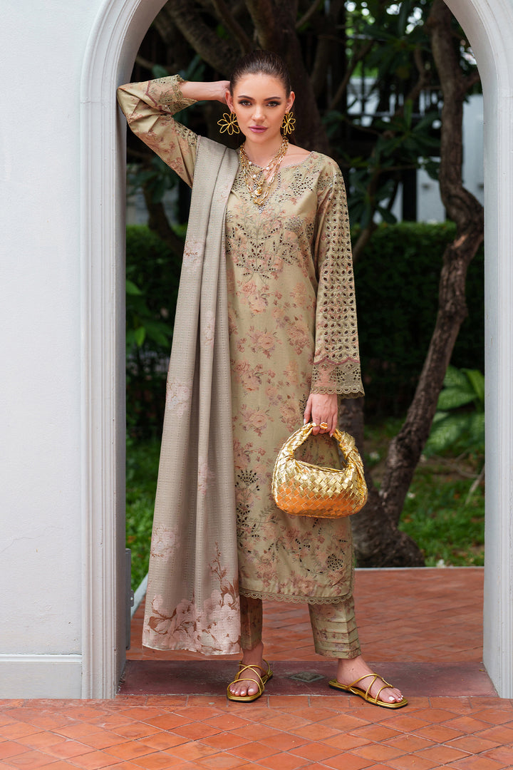 UE-502 Embroidered  Lawn