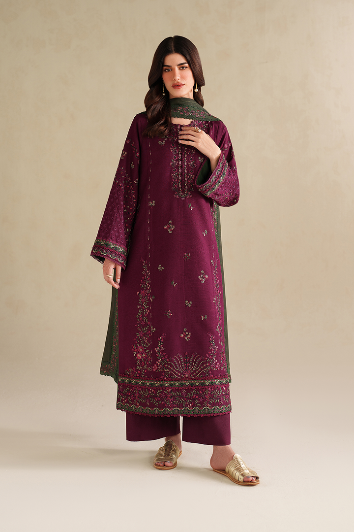 UE-579 Embroidered Khaddar