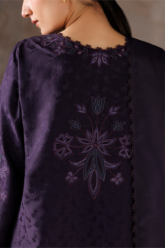 UE-744 Embroidered  Viscose Jacquard