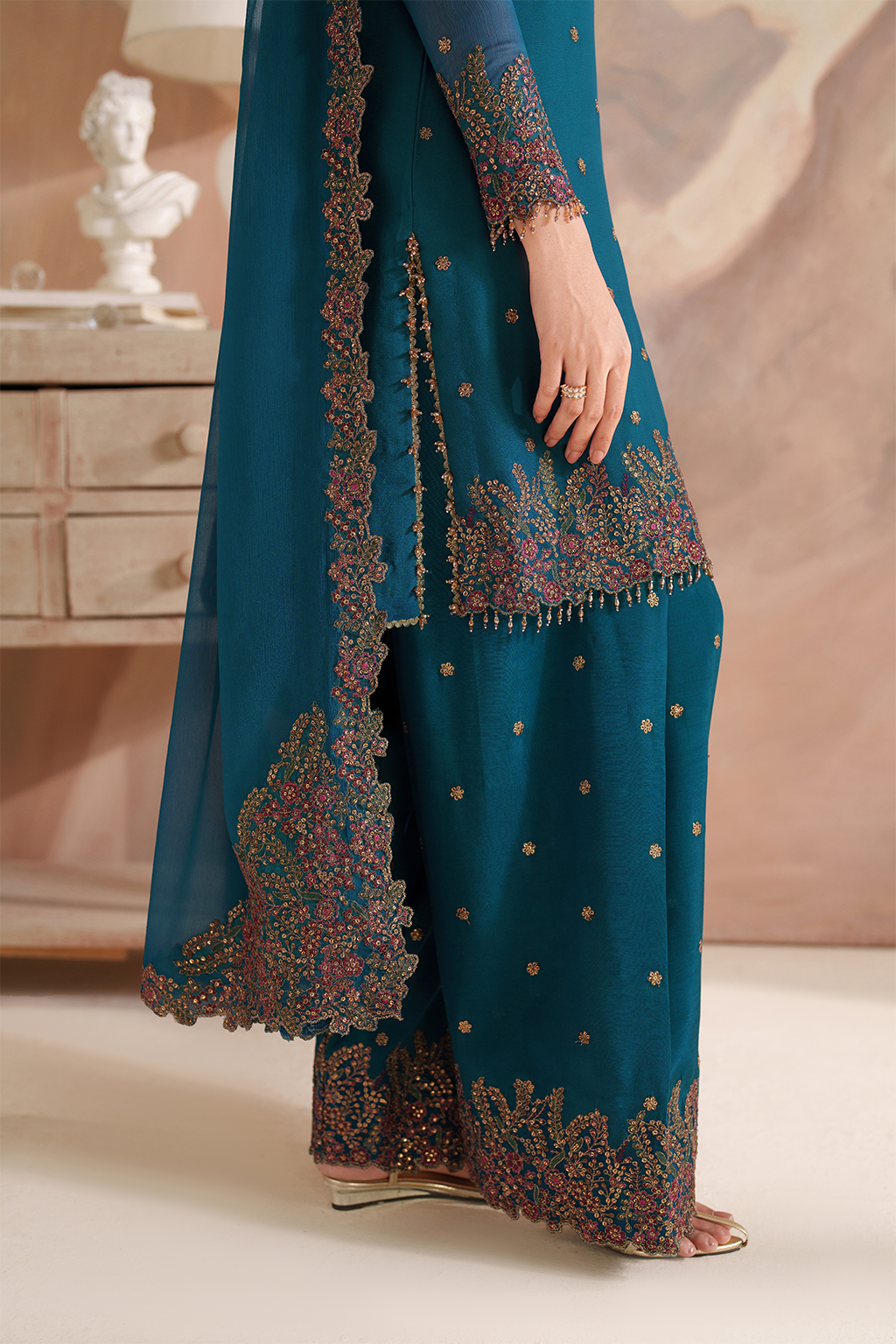 CC-85  Embroidered Chiffon