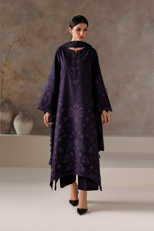 UE-744 Embroidered  Viscose Jacquard