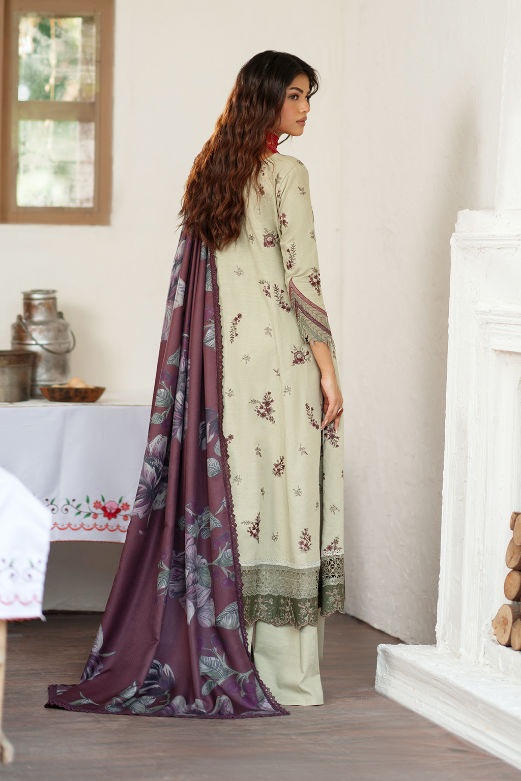 IPK-12 Embroidered Khaddar