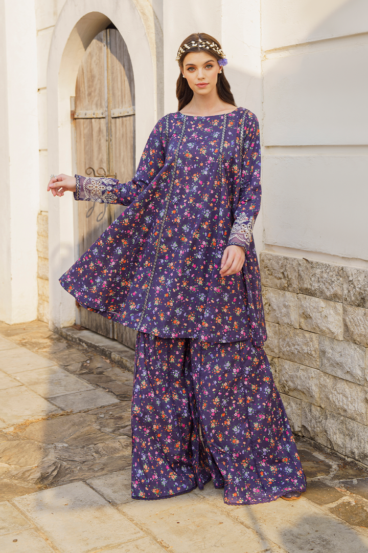 UE-303 Printed Lawn - Iznik